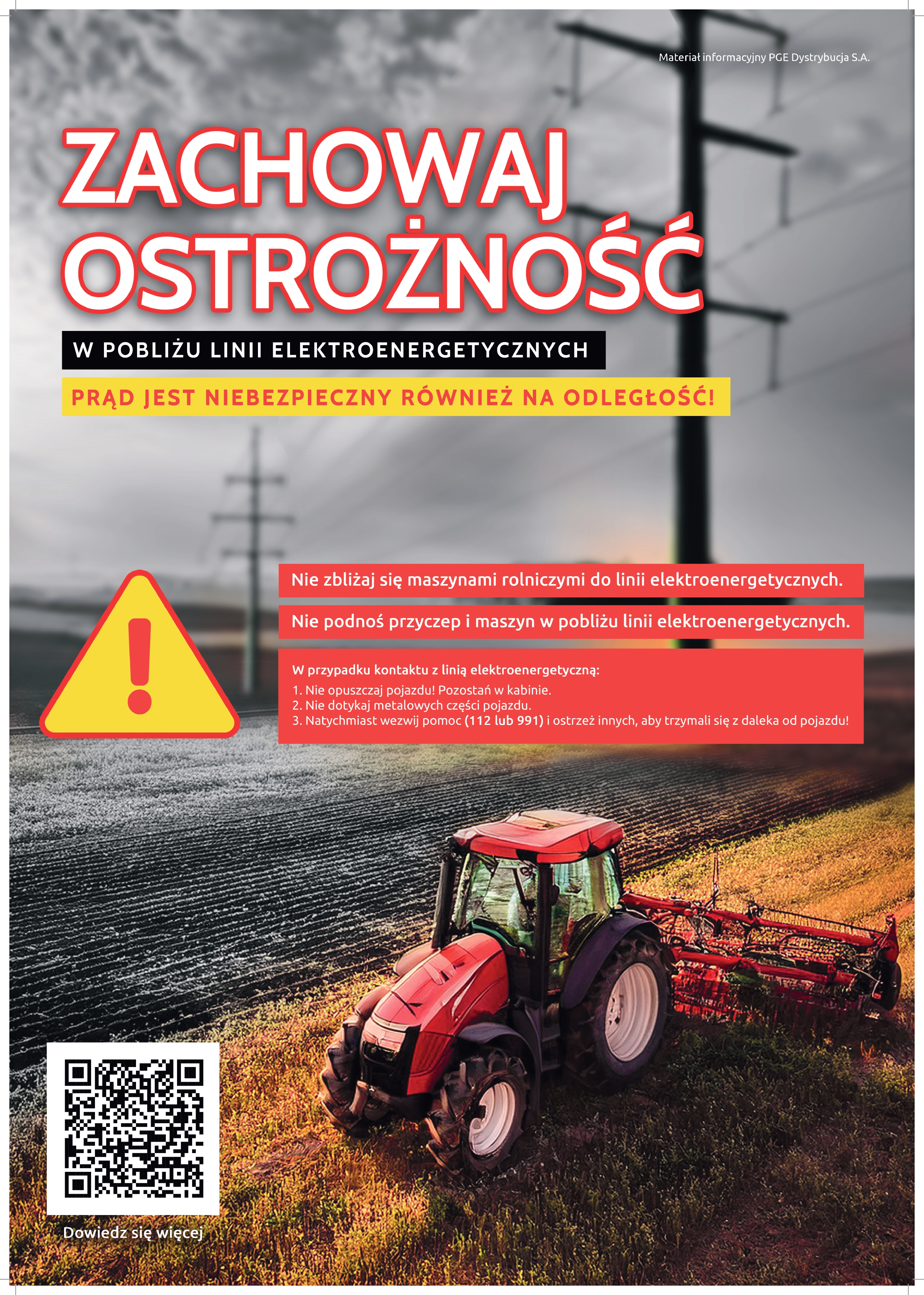 aktualny PGE D plakat A2 zachowaj ostroznosc page 0001